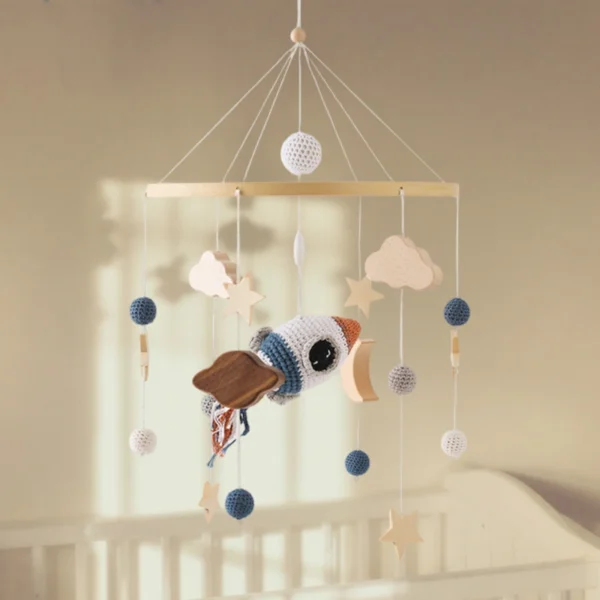 Mobile Bébé Fusée en crochet